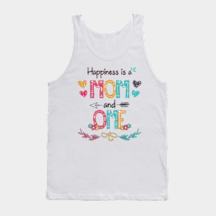 Happiness Is A Mom And Ome Wildflower Happy Mother's Day Tank Top